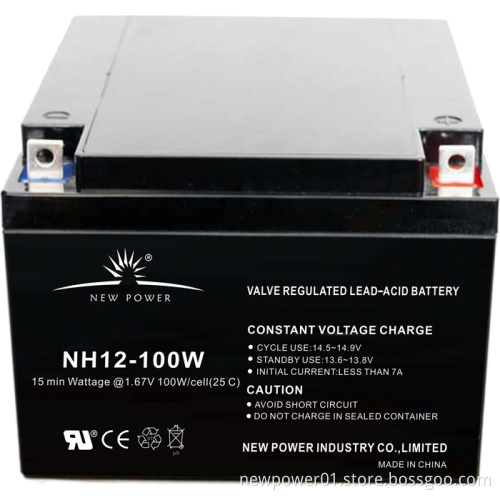High Rata Battery/Telecommunication Systems Battery (NH12-100W)